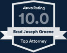 Rated 10out of 10 as a top attorney in criminal defense from Avvo